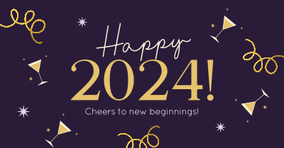Quirky and Festive New Year Facebook ad Image Preview