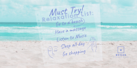 Beach Relaxation List Twitter post Image Preview