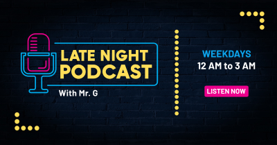 Late Night Podcast Facebook ad Image Preview