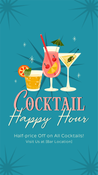 Cute Cocktail Sale Facebook Story Preview