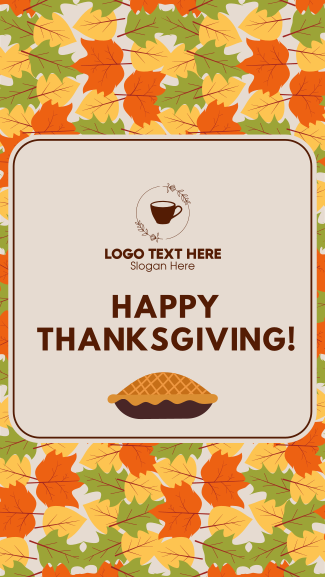 Thanksgiving Day Greeting Facebook story