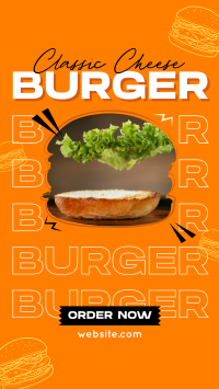 Cheese Burger Restaurant YouTube Short Design