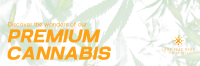 Premium Cannabis Twitter Header Image Preview