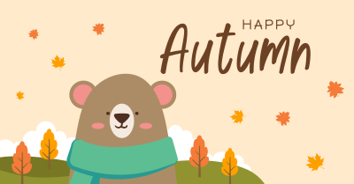 Bear in Autumn Facebook ad Image Preview