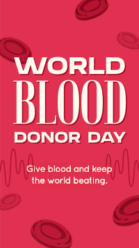 World Blood Donation Day Instagram Story Design