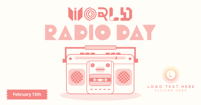Radio Day Retro Facebook ad Image Preview