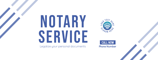 Online Notary Service Facebook Cover Design Image Preview