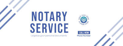 Online Notary Service Facebook cover Image Preview