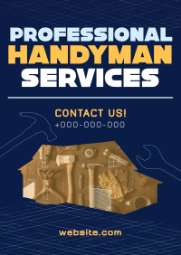 Modern Handyman Service Poster Design