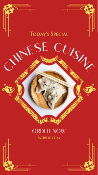 Chinese Cuisine Special Facebook story Image Preview