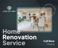 Home Renovation Services Facebook Post Design
