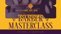 Retro Barber Masterclass Facebook Event Cover Design