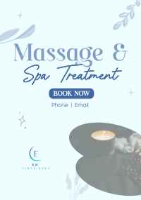 Massage and Spa Wellness Poster Design