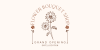 Flower Lines Opening Twitter Post Design