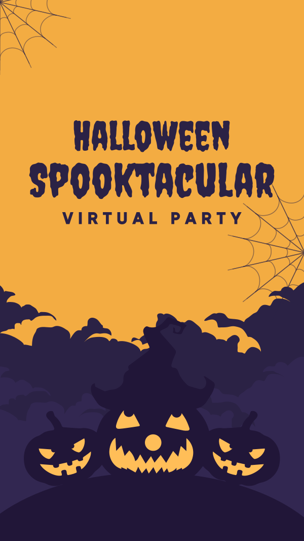 Spooktacular Party Facebook Story Design Image Preview