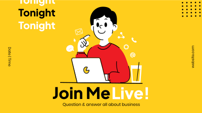 Me Live Facebook event cover Image Preview