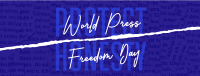 World Press Freedom Facebook Cover Design