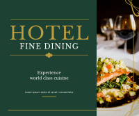 Hotel Fine Dining Facebook Post Design
