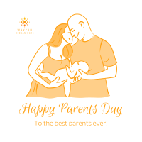 Young Happy Parents Instagram Post Design