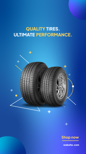 Quality Tires Facebook story Image Preview