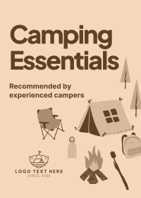 Quirky Outdoor Camp Poster Design