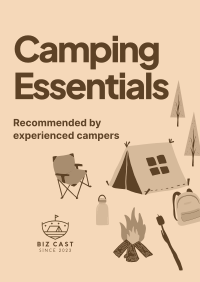 Quirky Outdoor Camp Poster Image Preview