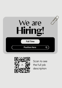 Generic Job Hiring Poster Image Preview