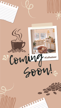 Polaroid Cafe Coming Soon Instagram reel Image Preview