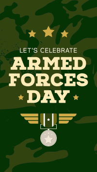 Armed Forces Appreciation YouTube Short Design