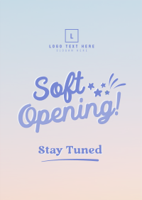 Soft Opening Launch Cute Flyer Image Preview