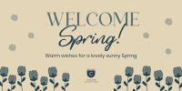 Welcome Spring Greeting Twitter post Image Preview