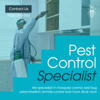 Minimal & Simple Pest Control Linkedin Post Image Preview