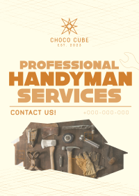 Modern Handyman Service Poster Design