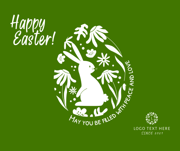 Fun Easter Bunny Facebook Post Design Image Preview