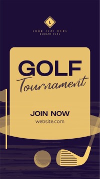 Simple Golf Tournament Instagram Reel Preview