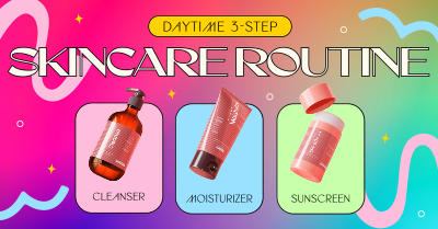 Daytime Skincare Routine Facebook ad Image Preview