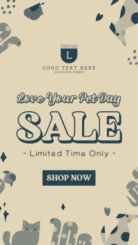 Love Your Pet Day Sale Facebook Story Design