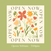 Open Flower Shop Instagram post Image Preview