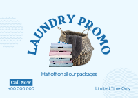 Laundry Delivery Promo Postcard Design