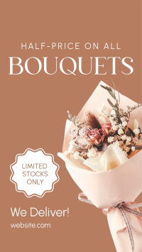 Discounted Bouquets Facebook Story Design