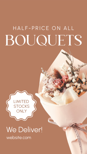 Discounted Bouquets Facebook story Image Preview