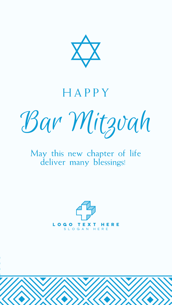 Happy Bar Mitzvah Facebook Story Design Image Preview