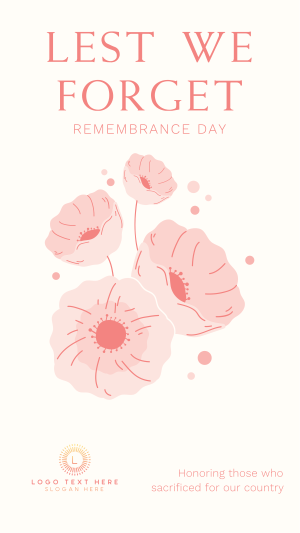 Symbol of Remembrance Instagram Story Design Image Preview