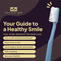 Guide To A Healthy Smile Instagram Post Preview