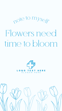 Flowers Need Time Instagram Reel Design