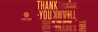 Playful Thank You Twitter header (cover) Image Preview