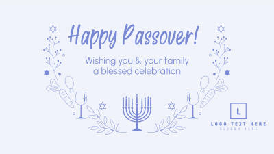 Celebrate Passover Zoom Background Image Preview