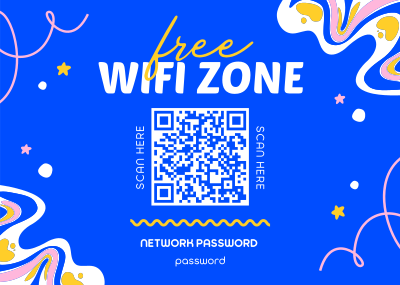 Memphis Wifi Zone Postcard Image Preview