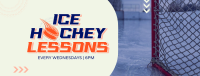 Ice Hockey Lessons Facebook Cover Design
