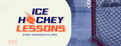 Ice Hockey Lessons Facebook cover Image Preview